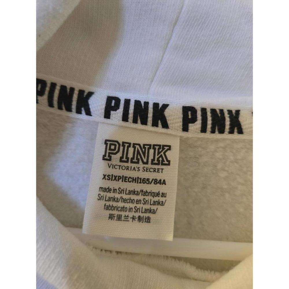 Victoria's Secret PINK Women's White cowl neck with Sequin Logo - Picture 2 of 4